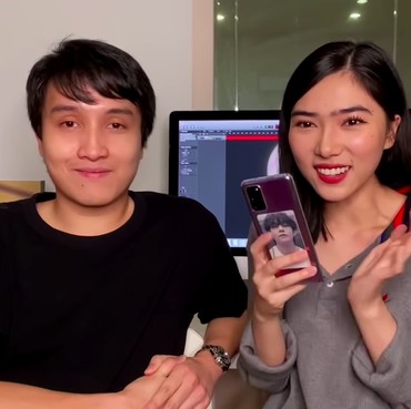 Reaksi Rayhan saat Isyana Sarasvati Histeris Lihat Foto V BTS