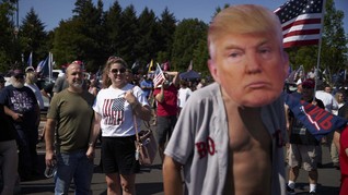 FOTO: Kampanye Sengit Trump dan Biden Jelang Pilpres AS