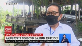VIDEO: Kasus Positif Covid-19 di Bali Naik 100 Persen