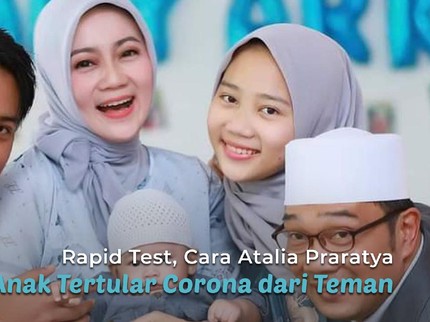 Rapid Test, Cara Atalia Praratya Cegah Anak Tertular Corona dari Teman