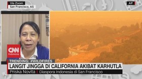 VIDEO: Langit Jingga di California Akibat Karhutla