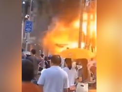 Video Detik-detik Ledakan Gas di Hotel China