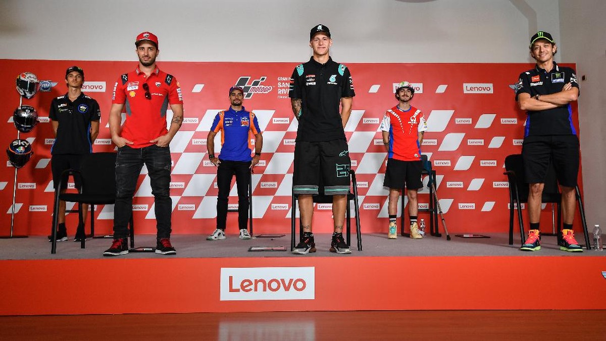 FOTO: Dominasi VR46 di Konferensi Pers MotoGP San Marino