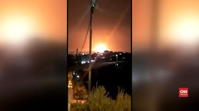 VIDEO: Gudang Senjata di Yordania Meledak
