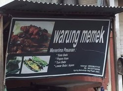 Viral Foto Warung Makan Memek yang Bikin Netizen Heboh