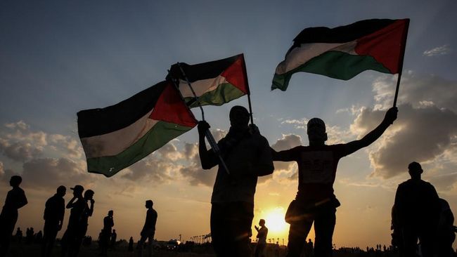 Bendera sudan dan palestina