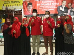 Kader PDIP Surabaya Blusukan Kampung Kampanyekan Eri-Armuji