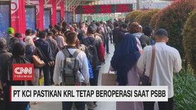 VIDEO: PT KCI Pastikan KRL Tetap Beroperasi Saat PSBB