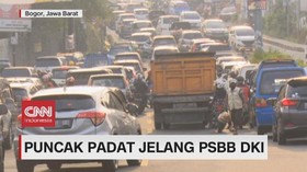 VIDEO: Puncak Padat Jelang PSBB Ketat DKI