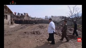 VIDEO: Korea Utara Dihantam Bencana, Kim Jong-un Blusukan