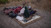 FOTO: Nestapa Imigran di Yunani Usai Penampungan Terbakar Pemerintah Yunani mulai memindahkan para pendatang dan pencari suaka ke kamp darurat di Pulau Lesbos.