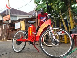 Begini Hasilnya Sepeda Listrik Buatan Pria Pensiunan di Bekasi