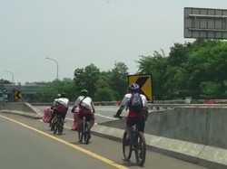 Polisi: Rombongan Pesepeda Masuk Tol Jagorawi Loading Sepeda di Rest Area