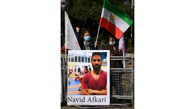 Pegular Iran, Navid Afkari dieksekusi mati pada Sabtu (13/9) atas tuduhan melakukan aksi pembunuhan.