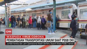 VIDEO: Pembatasan Transportasi Umum saat PSSB DKI