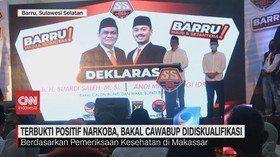 VIDEO: Positif Narkoba, Bakal Cawabup Barru Didiskualifikasi