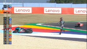 VIDEO: Momen Quartararo Jatuh Dua Kali di MotoGP San Marino