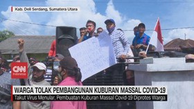 VIDEO: Warga Tolak Pembangunan Kuburan Massal Covid-19