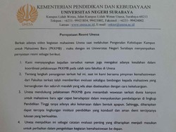 Penjelasan Unesa Soal Viral Video Ospek Senior Bentak-bentak Mahasiswa Baru