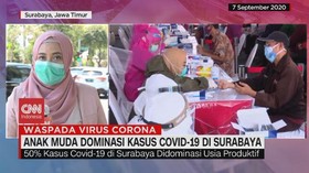 VIDEO: Anak Muda Dominasi Kasus Covid-19 Surabaya