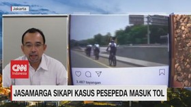 VIDEO: Jasamarga Sikapi Kasus Pesepeda Masuk Tol