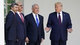 FOTO: Israel-UEA-Bahrain Resmikan Hubungan Diplomatik Israel, Uni Emirat Arab (UEA), dan Bahrain resmi menormalisasi hubungan mereka dengan menandatangani perjanjian Abraham Accords.