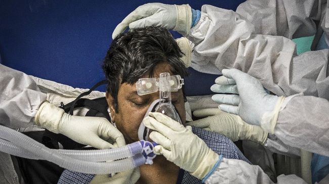 FOTO: Krisis Oksigen di India Akibat Lonjakan Kasus Corona