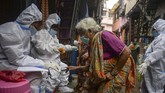 FOTO: Krisis Oksigen di India Akibat Lonjakan Kasus Corona Sejumlah rumah sakit di India yang menangani pasien virus corona (Covid-19) mengalami kekurangan pasokan oksigen untuk membantu perawatan.