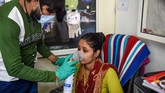 FOTO: Krisis Oksigen di India Akibat Lonjakan Kasus Corona Sejumlah rumah sakit di India yang menangani pasien virus corona (Covid-19) mengalami kekurangan pasokan oksigen untuk membantu perawatan.