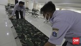 FOTO: Masjid untuk Isolasi Pasien Covid-19 Pemprov DKI Jakarta telah menyediakan 67 lokasi baru untuk dijadikan tempat isolasi. Salah satu lokasi yang dijadikan tempat isolasi mandiri adalah masjid.
