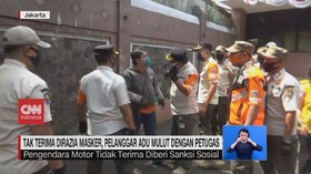 VIDEO: Razia Masker, Pelanggar Adu Mulut dengan Petugas