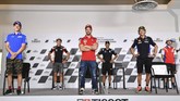 FOTO: Canda Jelang MotoGP Emilia Romagna 2020 Suasana santai dan penuh canda terjadi pada konferensi pers jelang MotoGP Emilia Romagna 2020 di Sirkuit Misano, Kamis (17/9).