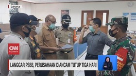 VIDEO: Langgar PSBB, Perusahaan Diancam Tutup 3 Hari