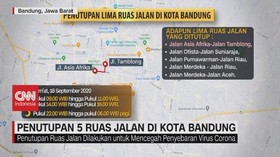VIDEO: Penutupan 5 Ruas Jalan di Kota Bandung