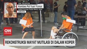 VIDEO: Rekonstruksi Mutilasi di Dalam Koper