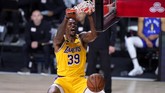 FOTO: Lakers Lumat Nuggets di Gim 1 Final Wilayah Barat NBA Los Angeles Lakers menang atas Denver Nuggets di final wilayah barat NBA. Berikut foto pilihan laga tersebut.