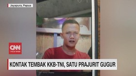 VIDEO: Kontak Tembak KKB-TNI, Satu Prajurit Gugur