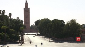 VIDEO: Covid-19 Bikin Wisata Marrakesh di Maroko Lesu