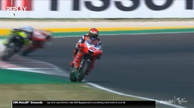 VIDEO: Momen Bagnaia Kena Penalti di MotoGP Emilia Romagna