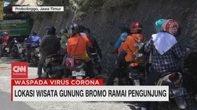VIDEO: Lokasi Wisata Gunung Bromo Ramai Pengunjung