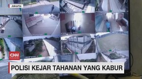 VIDEO: Polisi Buru Tahanan yang Kabur Lewat Galian Lubang