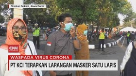 VIDEO: PT KCI Terapkan Larangan Masker Satu Lapis