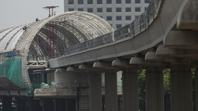 Lintasan LRT Jabodebek Tahap I Tersambung Penuh