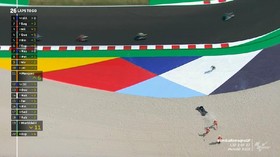 VIDEO: Detik-detik Rossi Jatuh di MotoGP Emilia Romagna