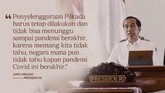 CELOTEH PILKADA: Lanjut Pilkada di Tengah Pandemi Corona Pejabat tinggi negara, DPR, KPU, hingga Satgas Penangangan Covid-19 tetap ingin melanjutkan Pilkada Serentak 2020 meski pandemi virus corona belum usai.