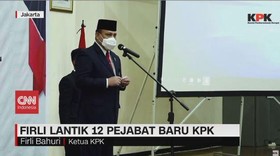 VIDEO: Firli Lantik 12 Pejabat Baru KPK