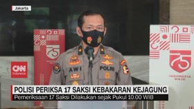 VIDEO: Polisi Periksa 17 Saksi Kebakaran Kejagung