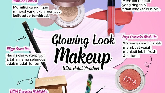 Glowing dengan Makeup Halal