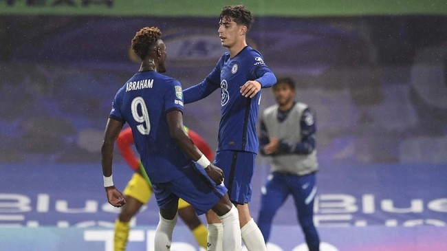 Pemain baru Chelsea, Kai Havertz, merasa cocok bermain dengan Tammy Abraham di lini depan The Blues.