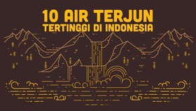 INFOGRAFIS: 10 Air Terjun Tertinggi di Indonesia